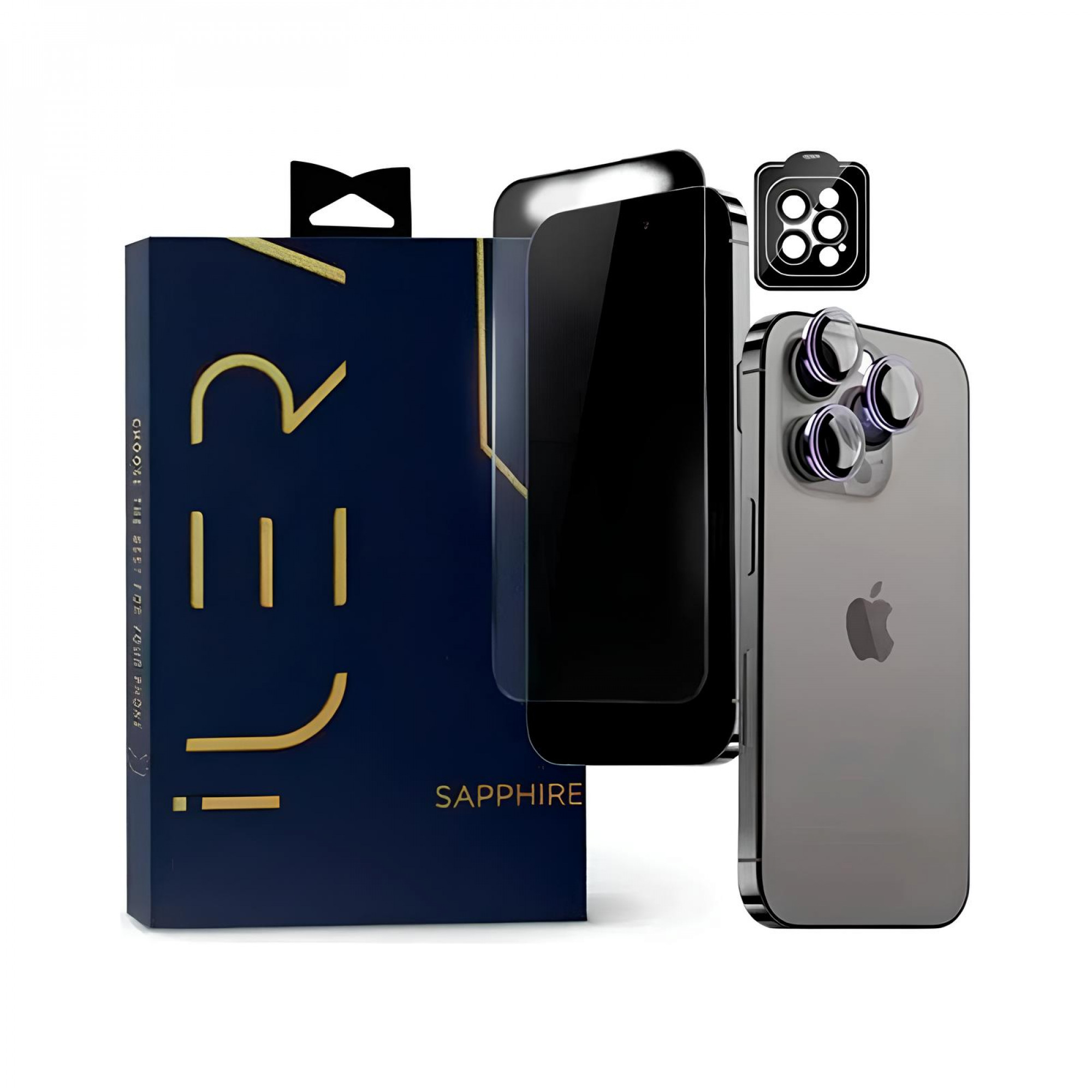 Захисне скло для камери iLera Crystal Lens iPhone 14 Pro/14 Pro Max Graphite